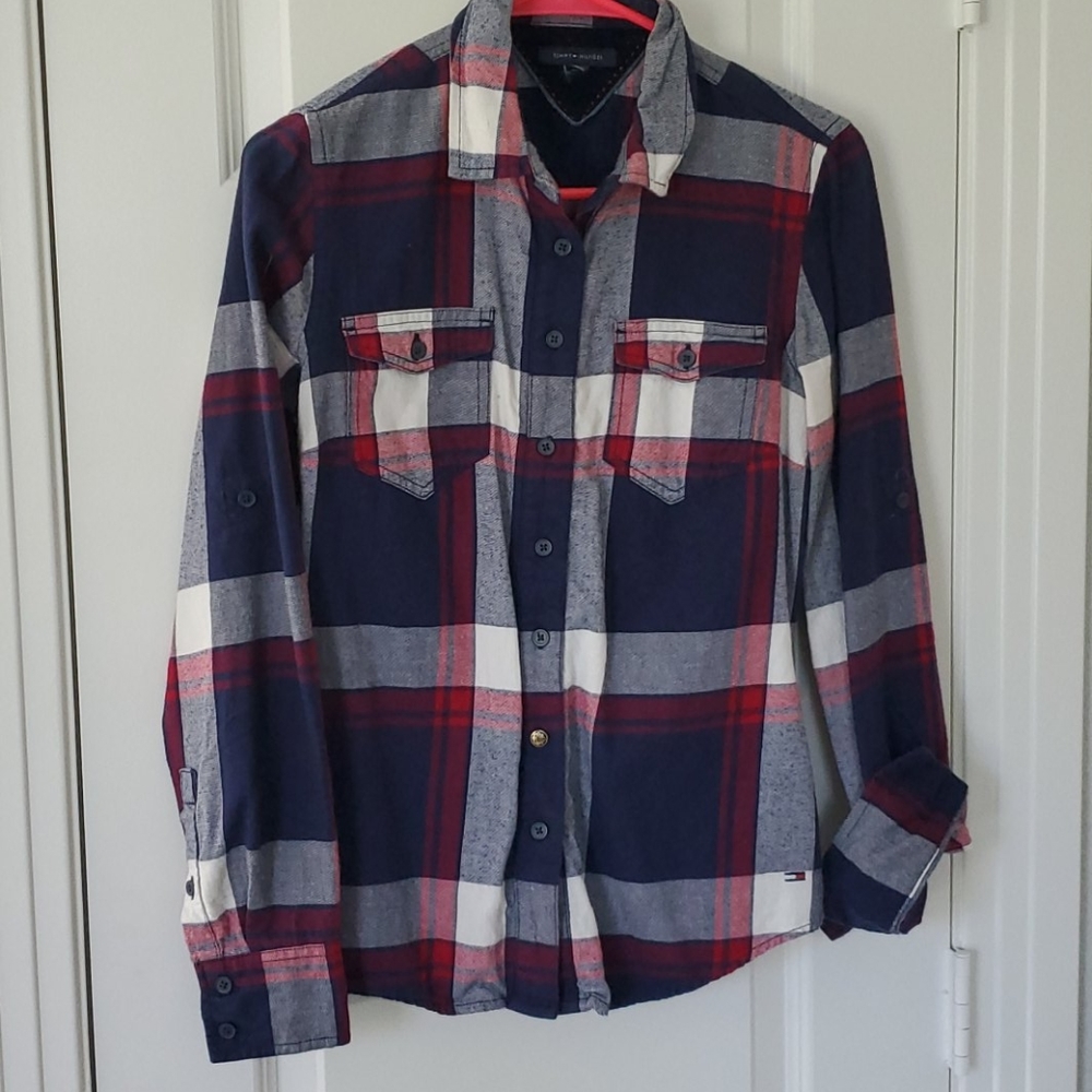 Tommy Hilfiger Plaid Button Down